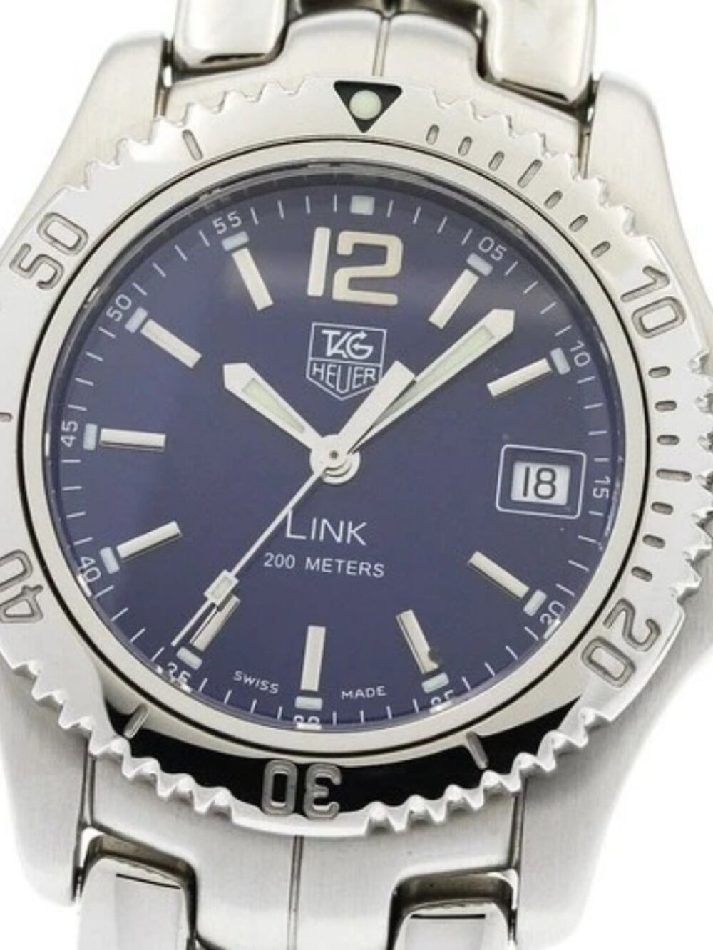 TAG HEUER Link WT1213-0 Date blue Dial Quartz Boy's Watch_970596